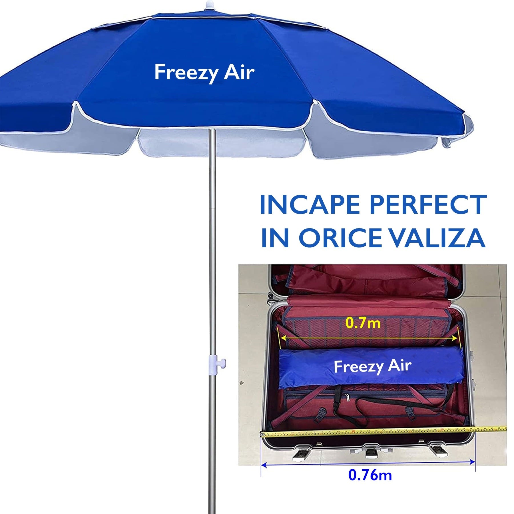 Umbrela de Plaja Freezy Air AquaShade Umbrela de Plaja Freezy Air AquaShade